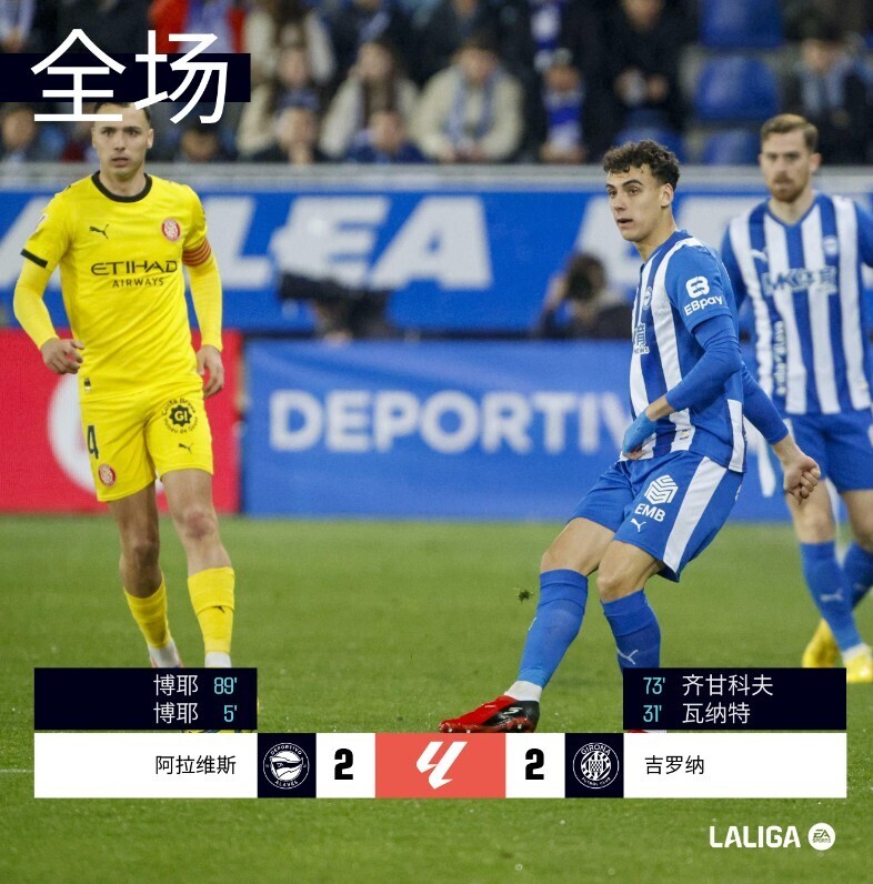 阿拉维斯2-2赫罗纳