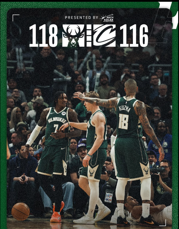 雄鹿118-116险胜骑士