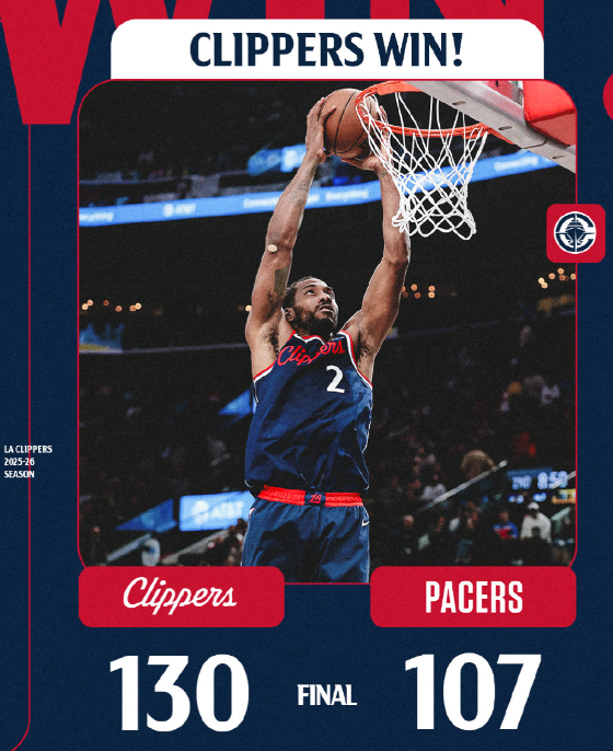 快船130-107大胜步行者