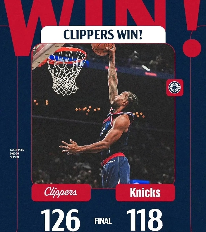 快船126-118尼克斯