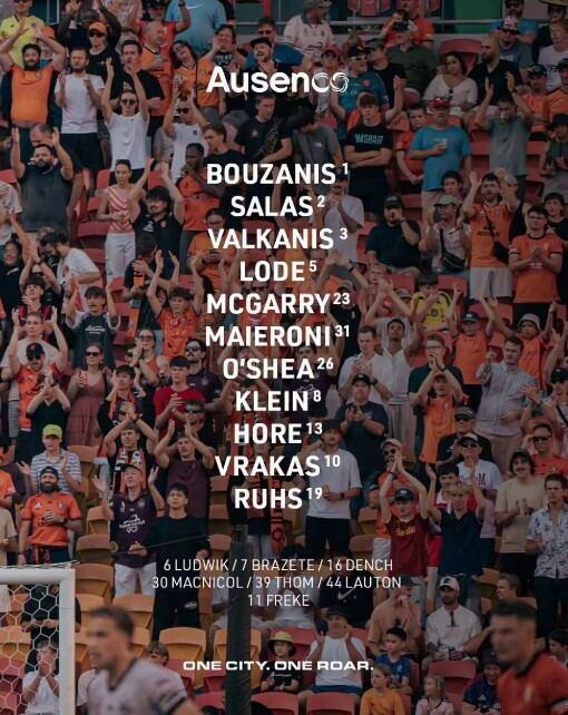 布里斯班狮吼VS西悉尼流浪者首发