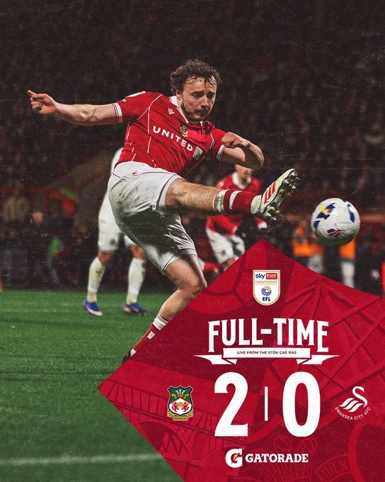 雷克瑟姆2-0斯旺西