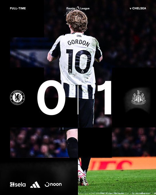 切尔西0-1纽卡斯尔联