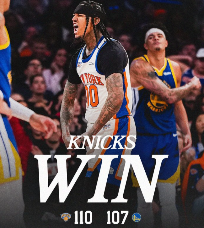 尼克斯110-107勇士