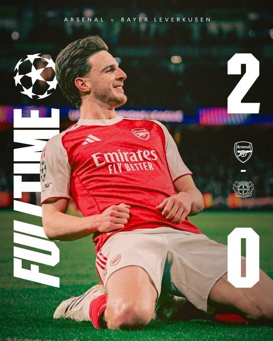 阿森纳2-0勒沃库森