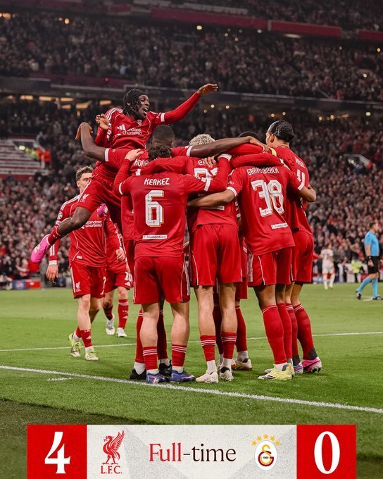 利物浦4-0加拉塔萨雷