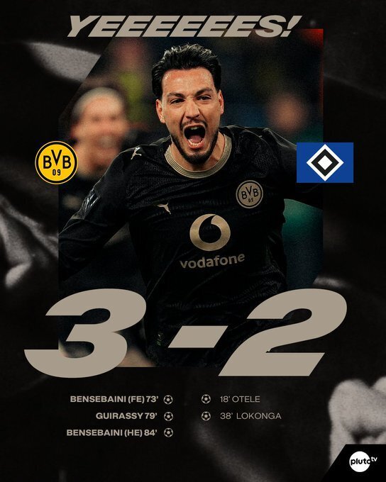 多特蒙德3-2汉堡