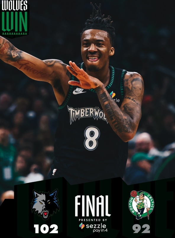 森林狼102-92凯尔特人