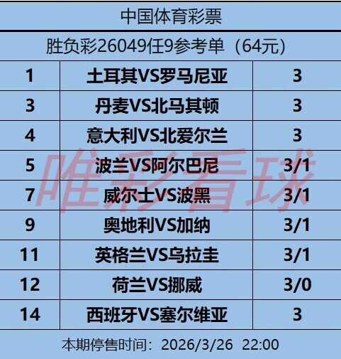 姜山冷门26049期