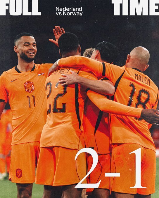 荷兰2-1挪威