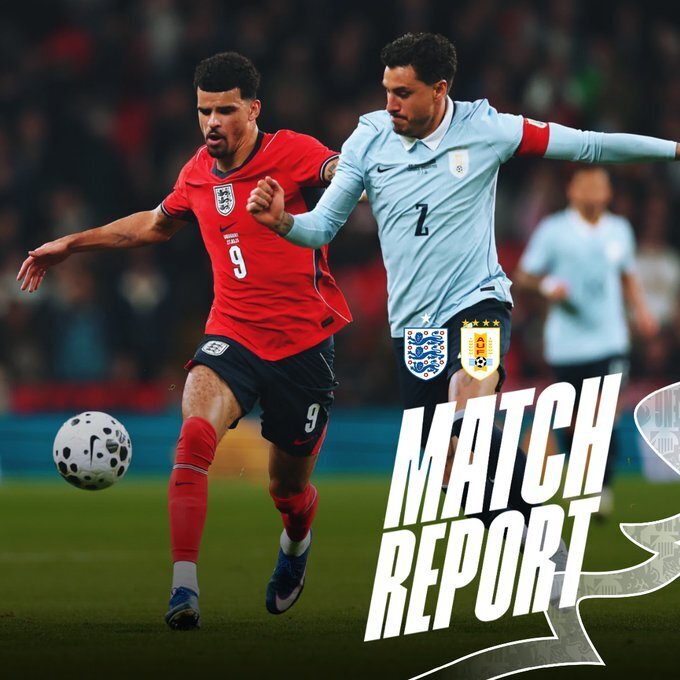 英格兰1-1乌拉圭