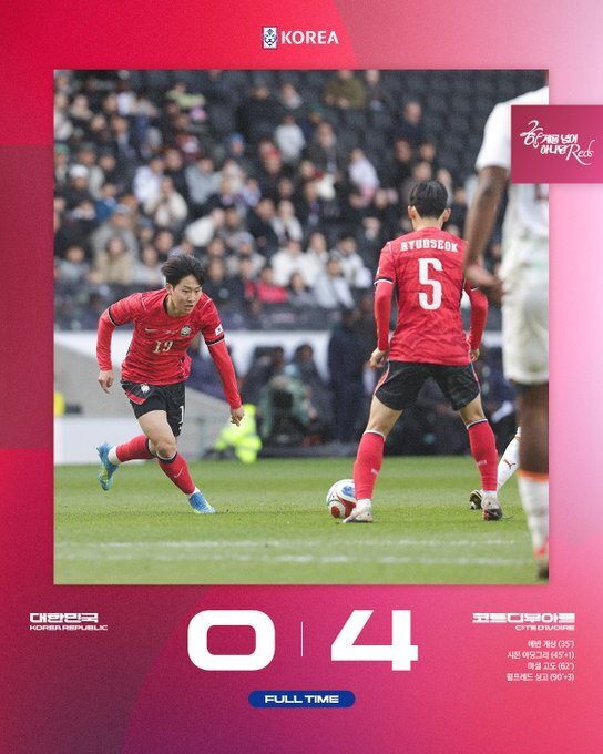 韩国0-4科特迪瓦