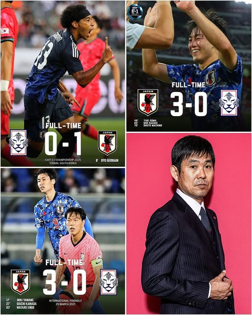 森保一的日本男足已经逐渐压制住韩国队