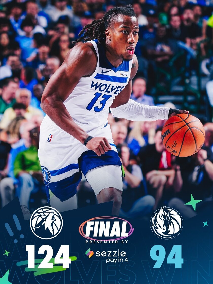 森林狼124-94独行侠