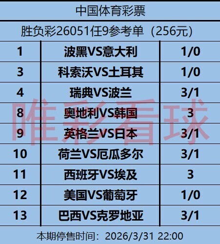 姜山冷门26051期