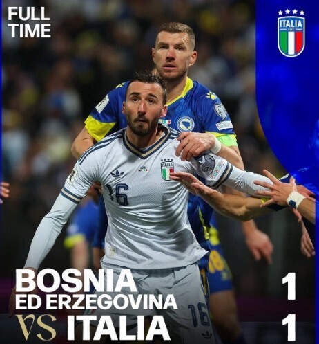 意大利1-1波黑