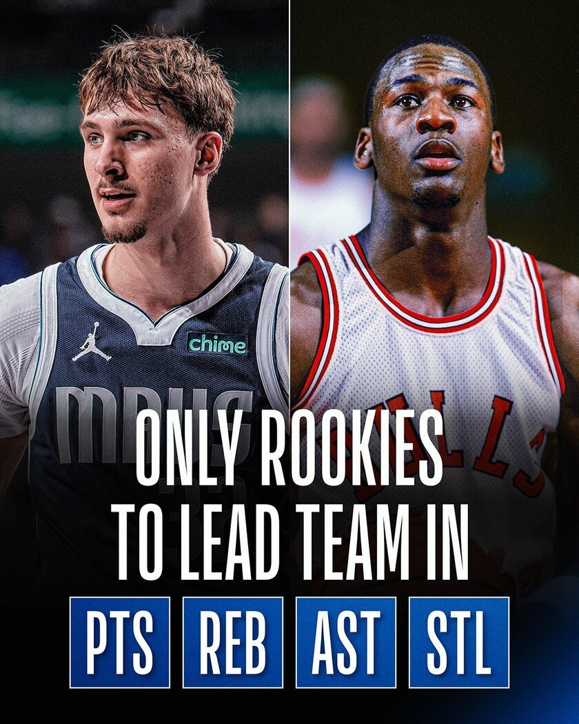 NBA官方：弗拉格是NBA历史上继乔丹之后首位在得分、篮板、助攻、抢断都领衔全队的新秀！