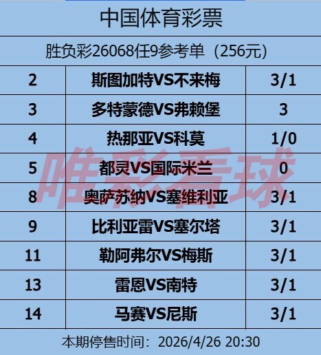 姜山冷门26068期