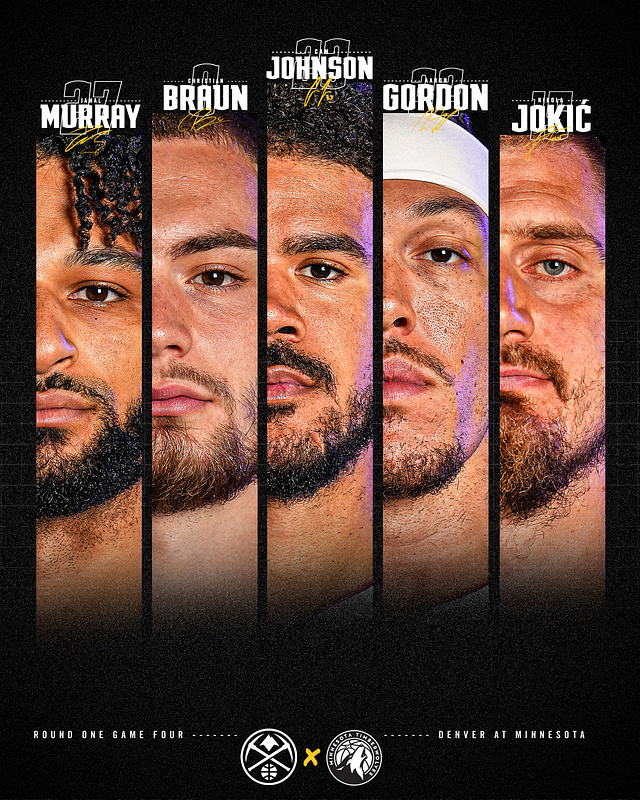 掘金G4系列赛首发阵容