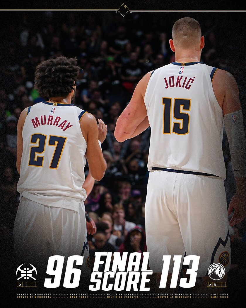 G3掘金96-113不敌森林狼