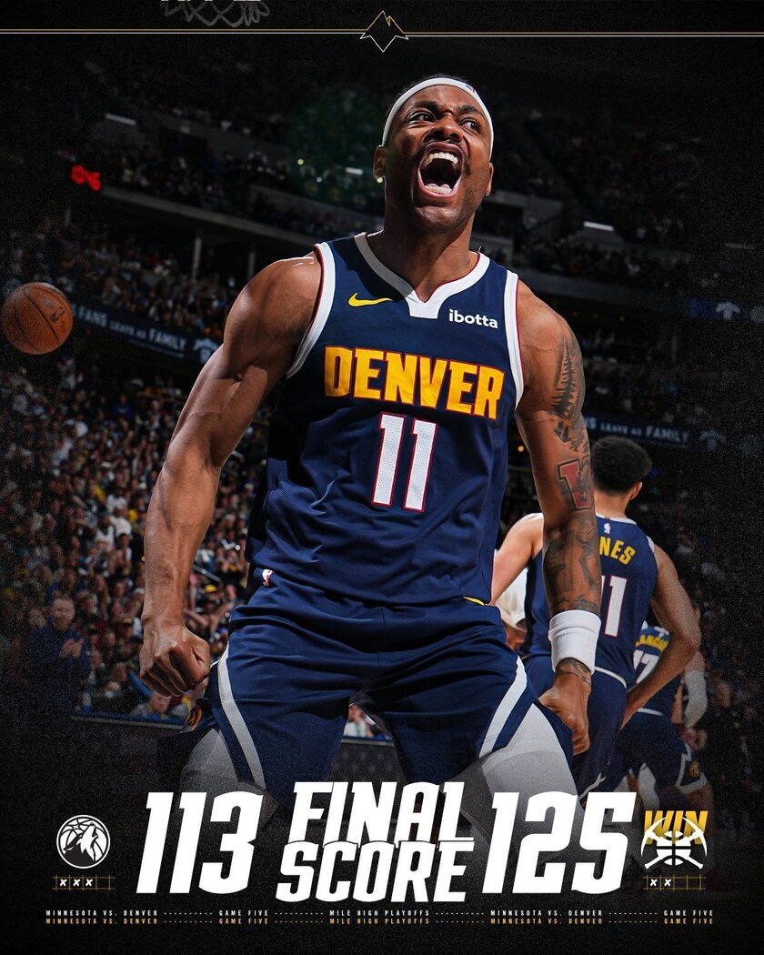 掘金125-113击败森林狼