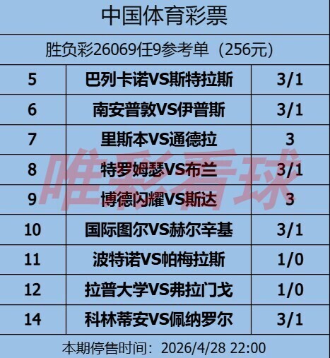 姜山冷门26069期