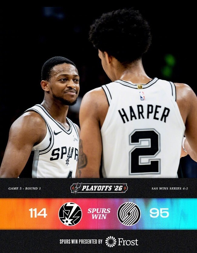 马刺114-95开拓者