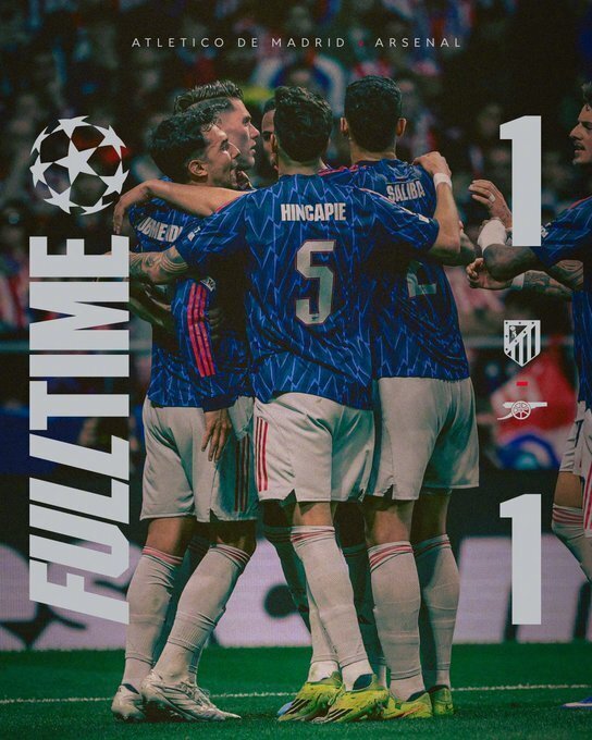 马竞1-1阿森纳