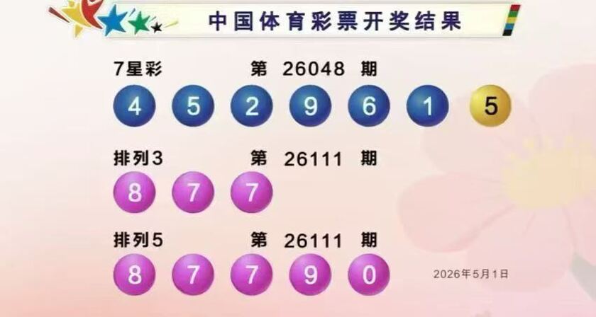 体彩开奖详情