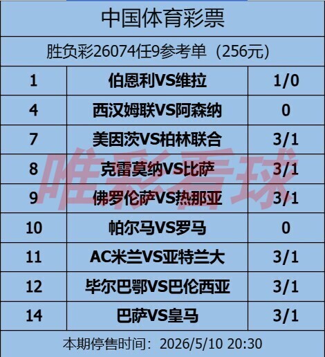 姜山冷门26074期