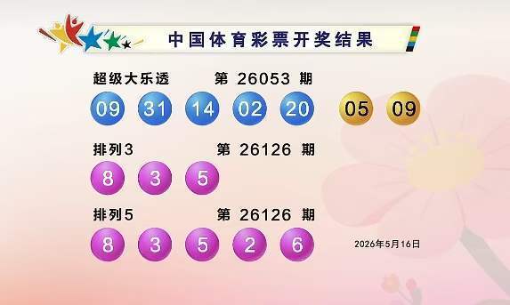 体彩开奖详情