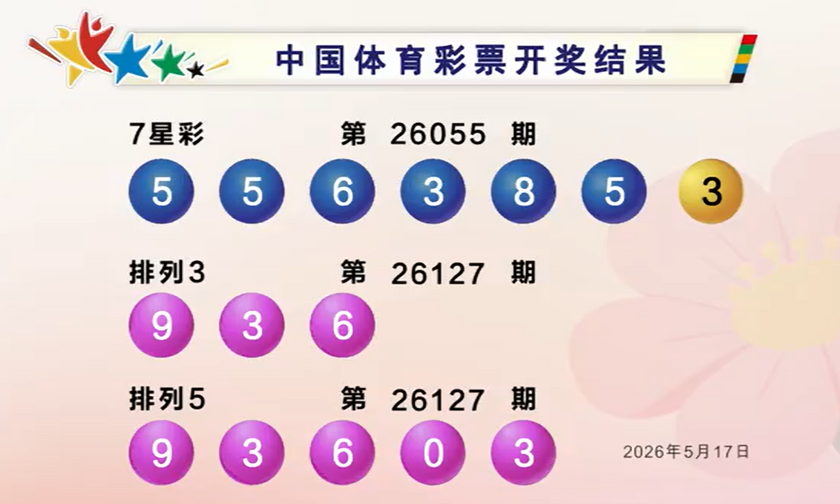 体彩开奖详情
