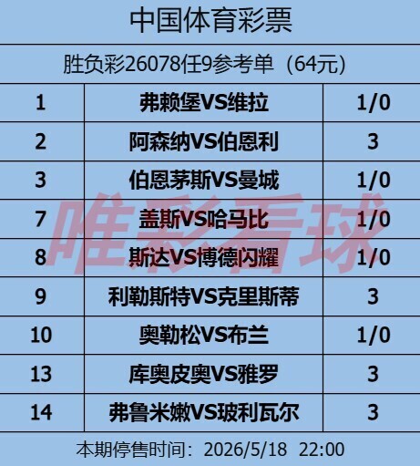 姜山冷门26078期