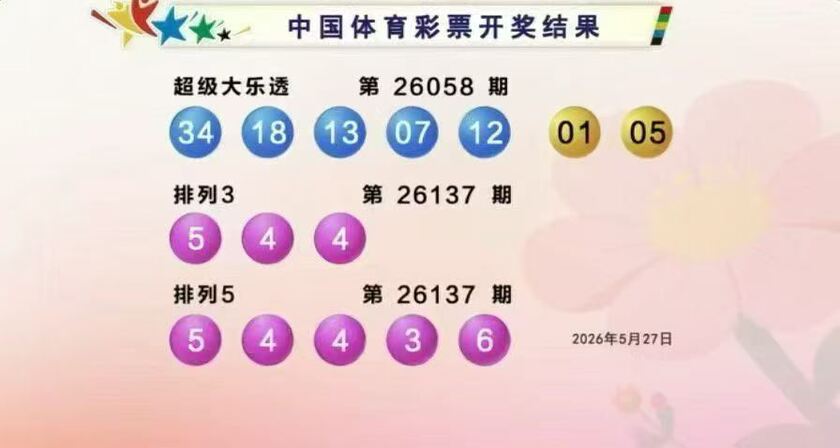 体彩开奖详情
