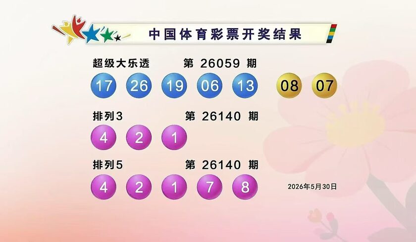 体彩开奖详情