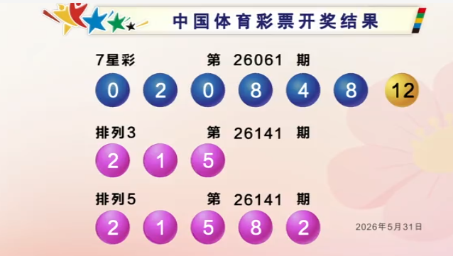 体彩开奖详情