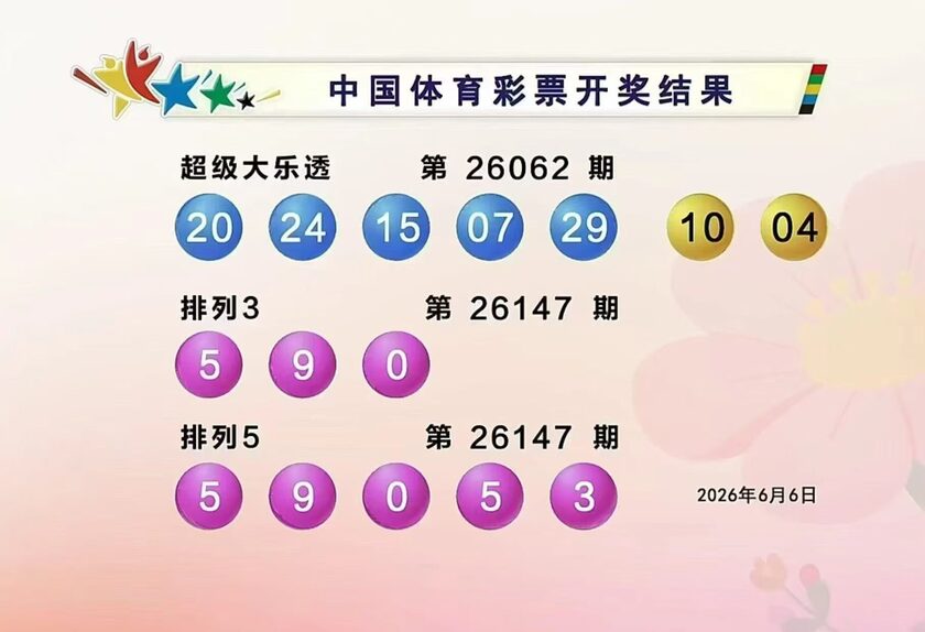 体彩开奖详情