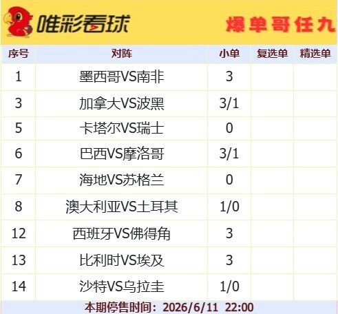 爆单哥26085期小单