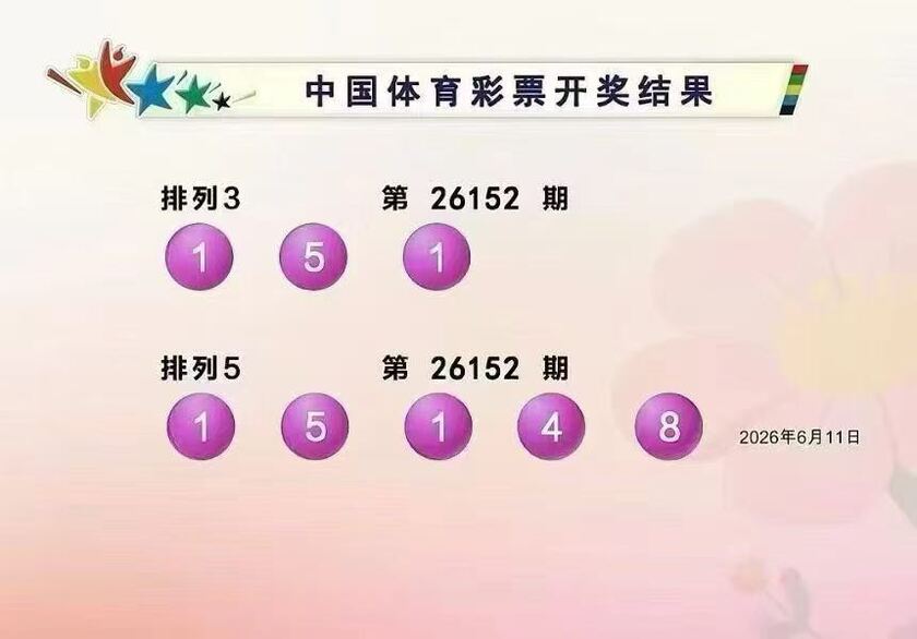 体彩开奖详情