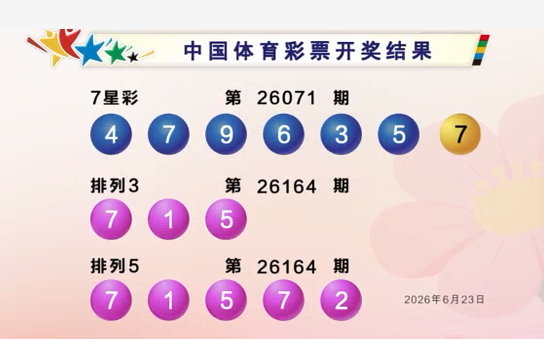 体彩开奖详情