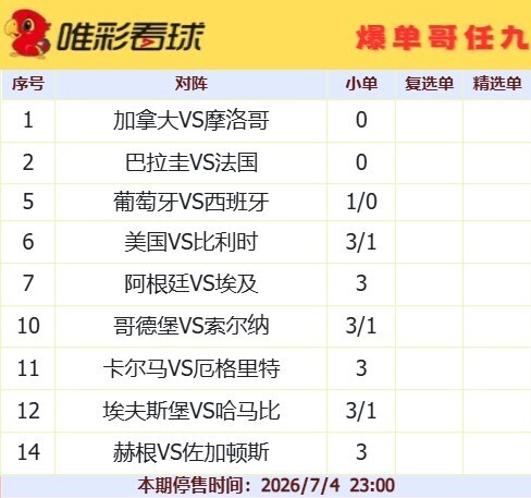 爆单哥26090期小单