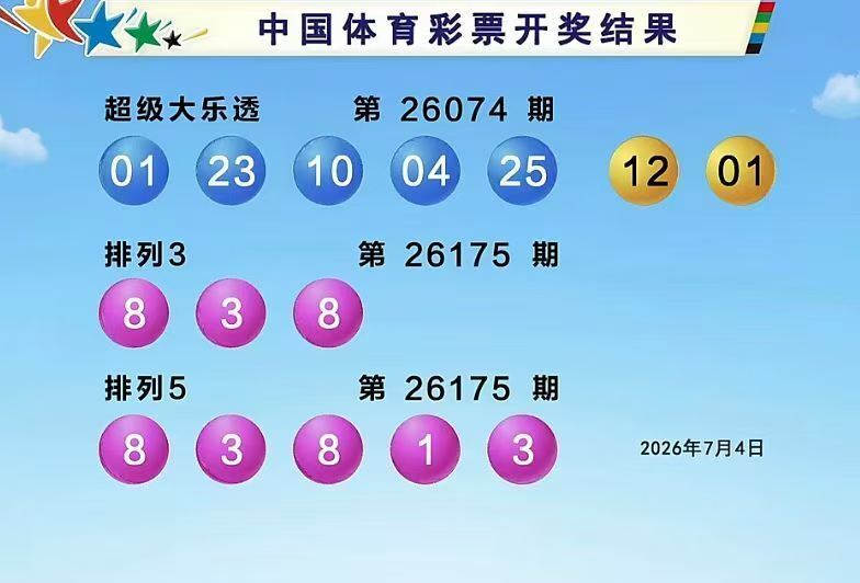 体彩开奖详情