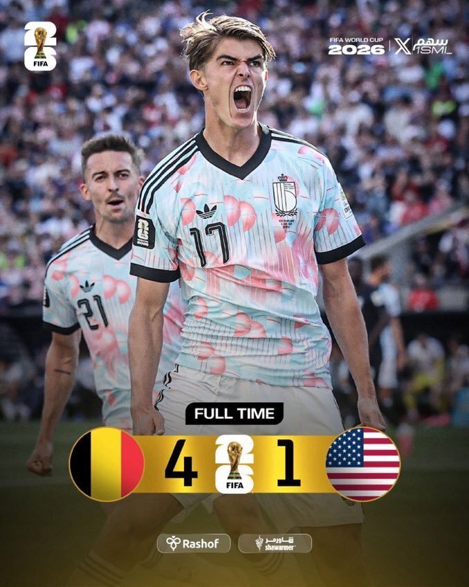 比利时4-1美国晋级八强