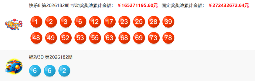 福彩开奖详情