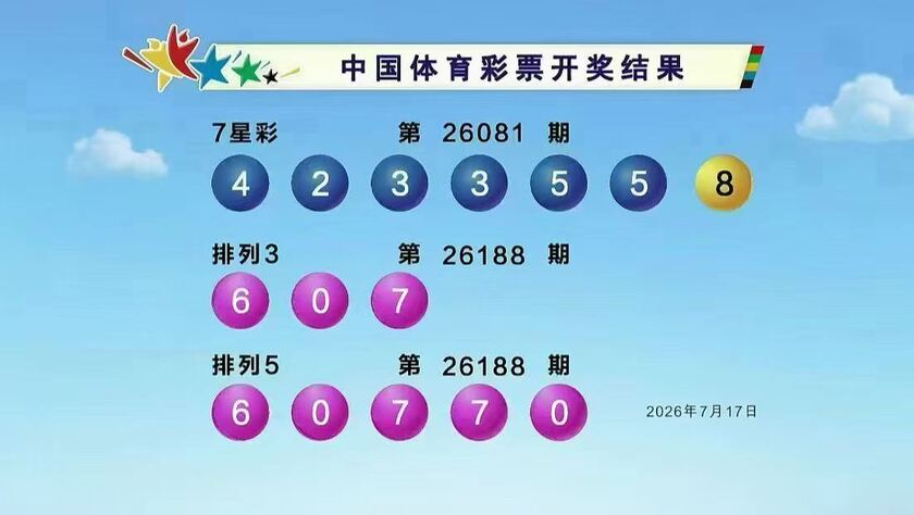 体彩开奖详情