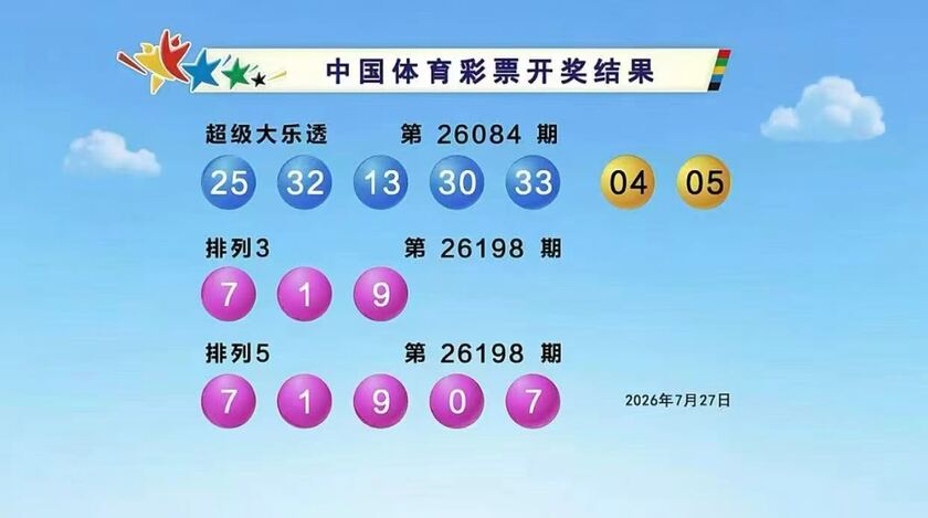 体彩开奖详情