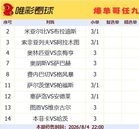 爆单哥26100期小单