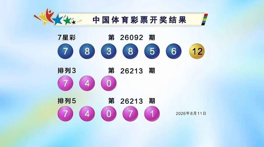 体彩开奖详情