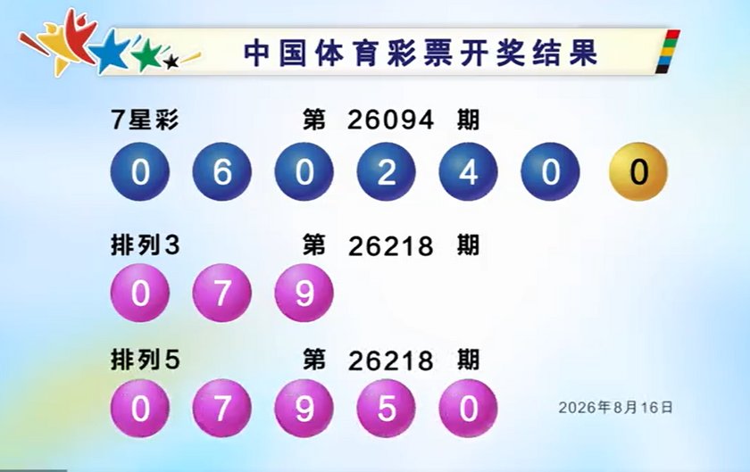 体彩开奖详情