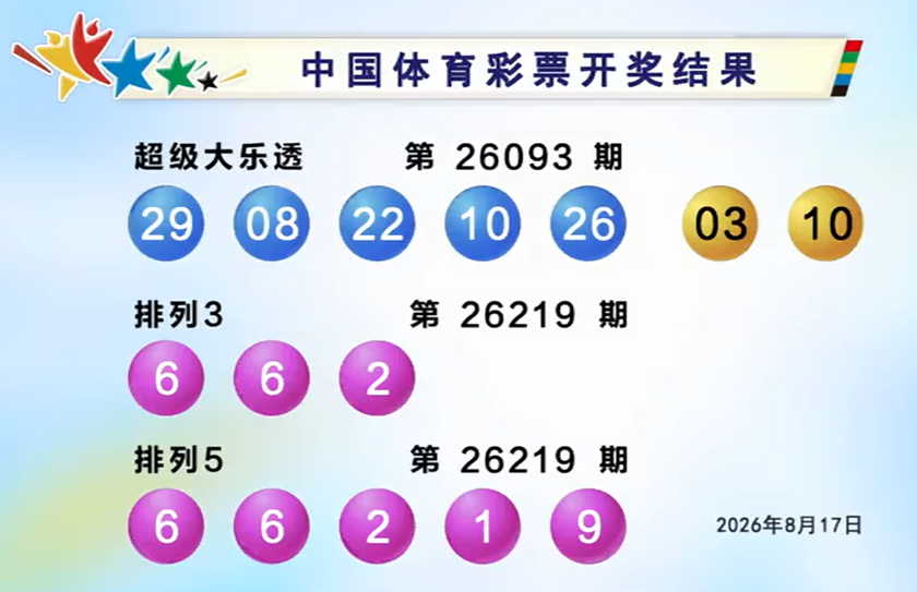 体彩开奖详情